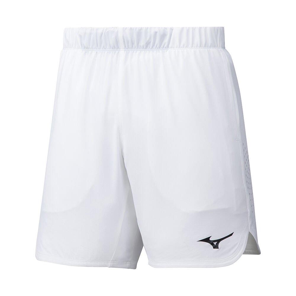 Mizuno Men's Shorts 8 in Amplify White - YAEJGZM-72